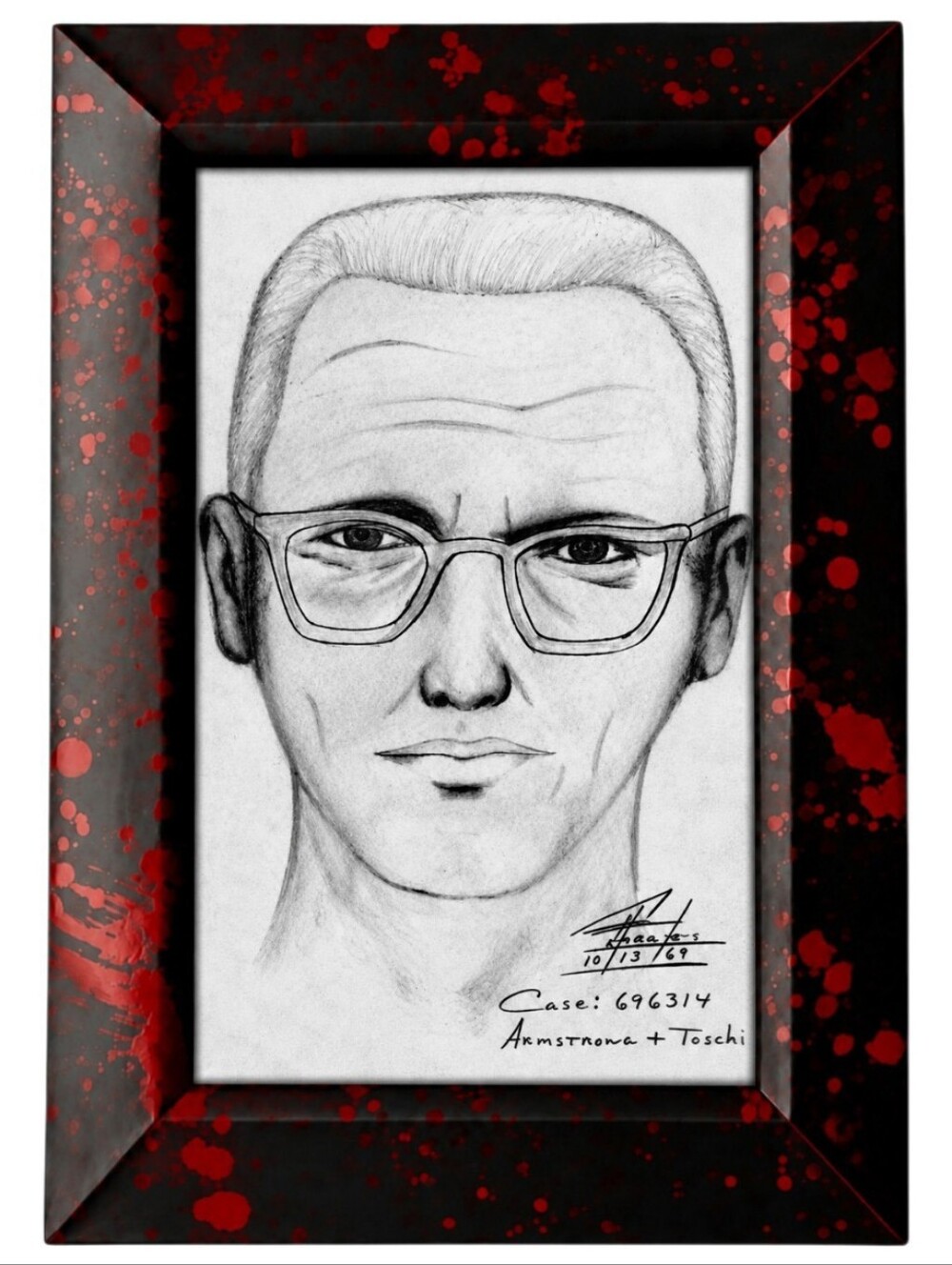 Zodiac Killer Vintage Retro Serial Killer Oddity Murder Crime Art Framed Photo